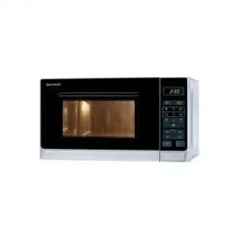 Sharp R-242 INW Solo Mikrowelle 20L 800W Silber