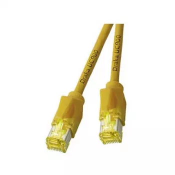 EFB-Elektronik RJ45 Patchkabel Cat.6A S/FTP LSZH Draka UC900 TM31 Gelb 20m