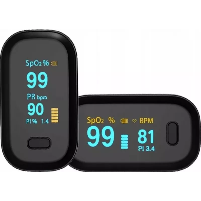 Oromed PULS ORO-OXIMETER BLACK Pulse Oximeter - Fingertip SpO2 Monitor mit farbigem OLED-Display