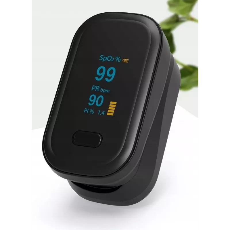 Oromed PULS ORO-OXIMETER BLACK Pulse Oximeter - Fingertip SpO2 Monitor mit farbigem OLED-Display