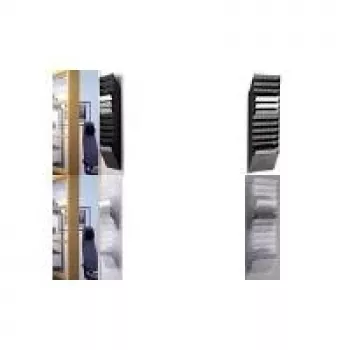 DURABLE FLEXIBOXX 12 A4 Landscape Prospekthalter, Grau/Transparent, Wandmontage