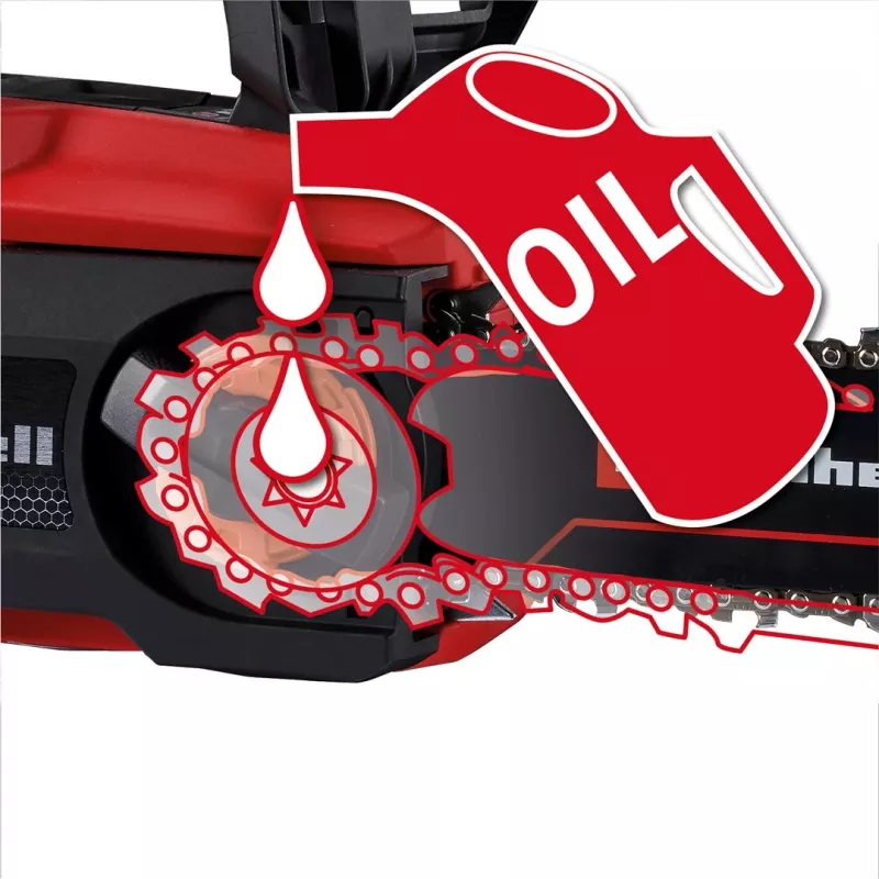 Einhell GE-LC 18/25 Li BL-Solo Akku-Kettensäge, bürstenloser Motor, 250 mm Schwert, Softgrip, Power X-Change (4600070)