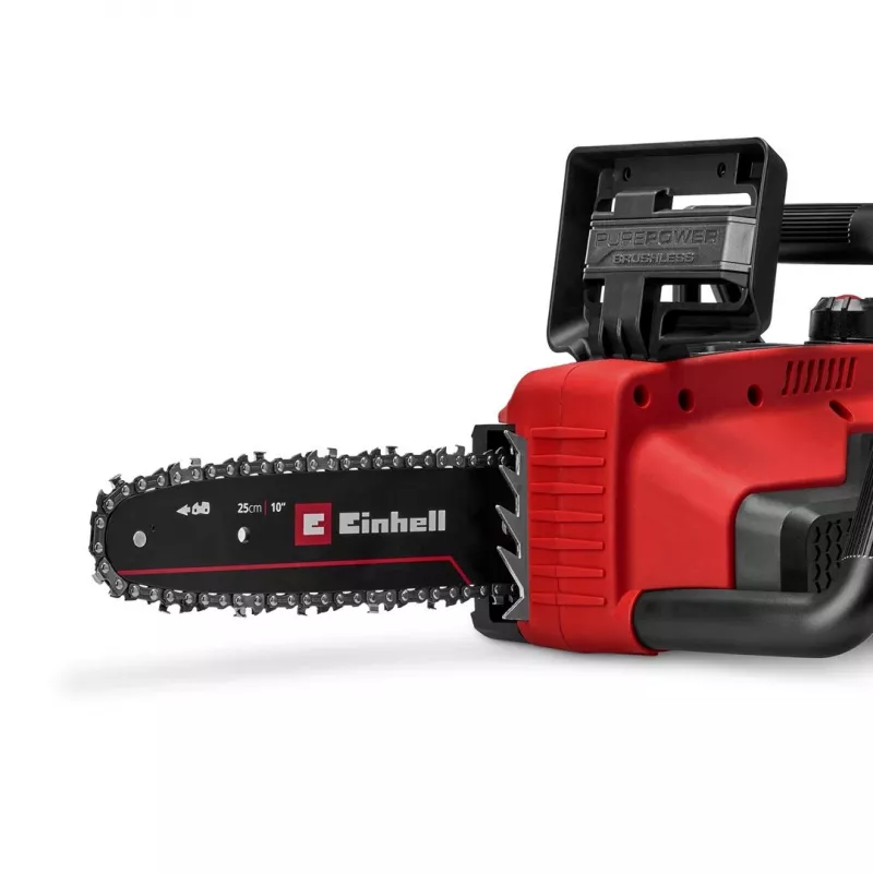Einhell GE-LC 18/25 Li BL-Solo Akku-Kettensäge, bürstenloser Motor, 250 mm Schwert, Softgrip, Power X-Change (4600070)