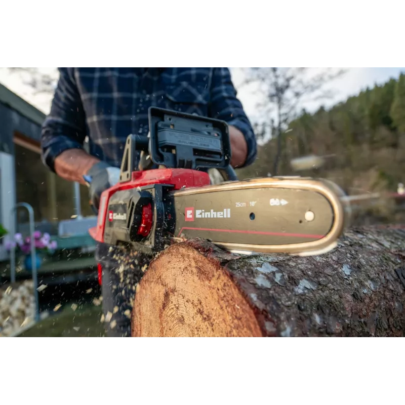 Einhell GE-LC 18/25 Li BL-Solo Akku-Kettensäge, bürstenloser Motor, 250 mm Schwert, Softgrip, Power X-Change (4600070)