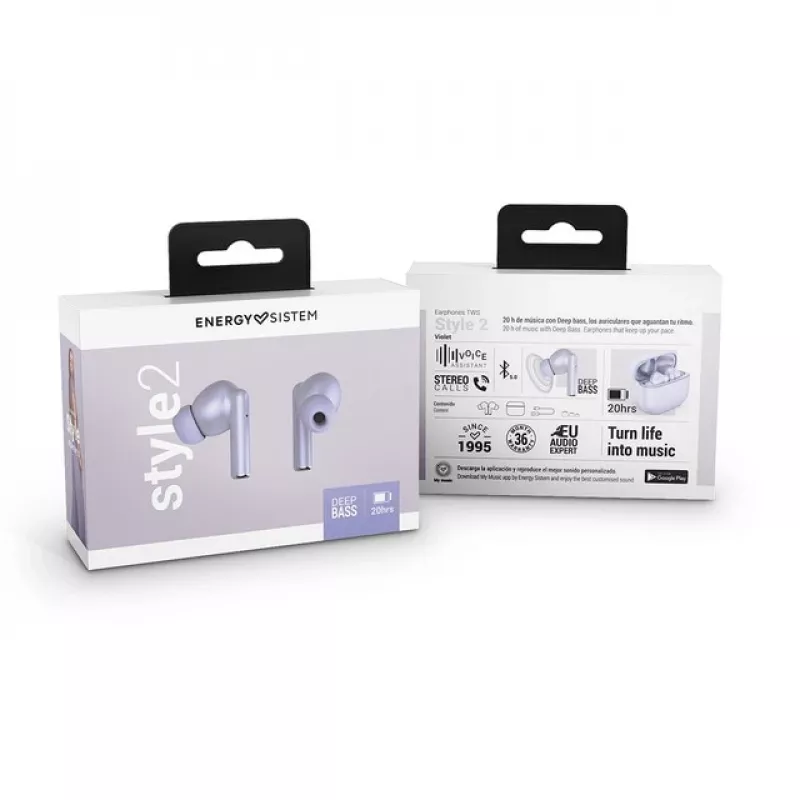 Energy Sistem Style 2 True Wireless Earphones Violett