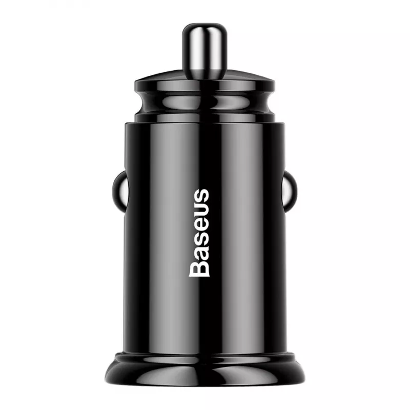 Baseus Circular 2xUSB QC3.0 5A 30W Car Charger (Black)