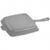 ZWILLING Staub Gusseisen Quadratische Grillpfanne 26 cm Graphitgrau
