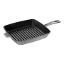 ZWILLING Staub Gusseisen Quadratische Grillpfanne 26 cm Graphitgrau