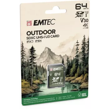 EMTEC SDXC 64GB UHS-I U3 V30 Outdoor Memory Card