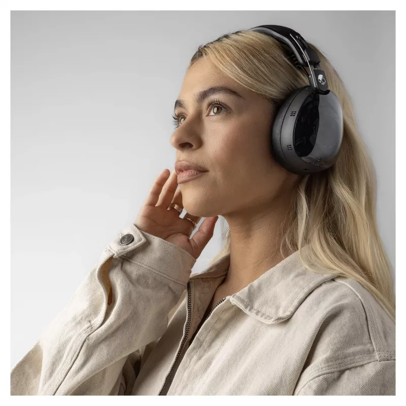 Skullcandy Aviator 900 ANC TWS Kabellose Over-Ear-Kopfhörer mit aktiver Geräuschunterdrückung, Schwarz