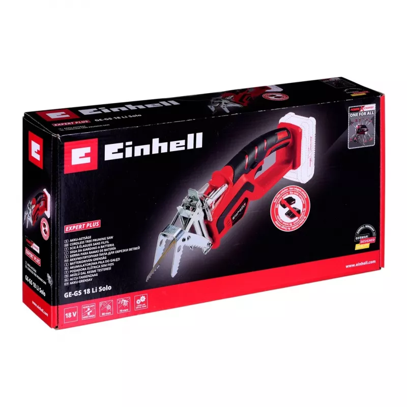 Einhell GE-GS 18 Li Solo Akku-Astsäge 18V (Gerät ohne Akku) Schwarz/Rot