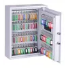 OLYMPIA GOsafe 50B Schlüsseltresor mit elektronischem Zahlenschloss, 50 Haken, Grau, Wandmontage, massiver Stahl