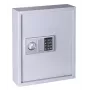 OLYMPIA GOsafe 50B Schlüsseltresor mit elektronischem Zahlenschloss, 50 Haken, Grau, Wandmontage, massiver Stahl