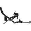 LORGAR FLEX RAF1 Sim Racing Cockpit Advanced, klappbar, 150x72x113 cm Spielposition, 38x72x126 cm zusammengeklappt, Schwarz