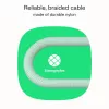 GREEN CELL USB-C auf USB-C PowerStream 100W geflochtenes Kabel 1,2m Schwarz
