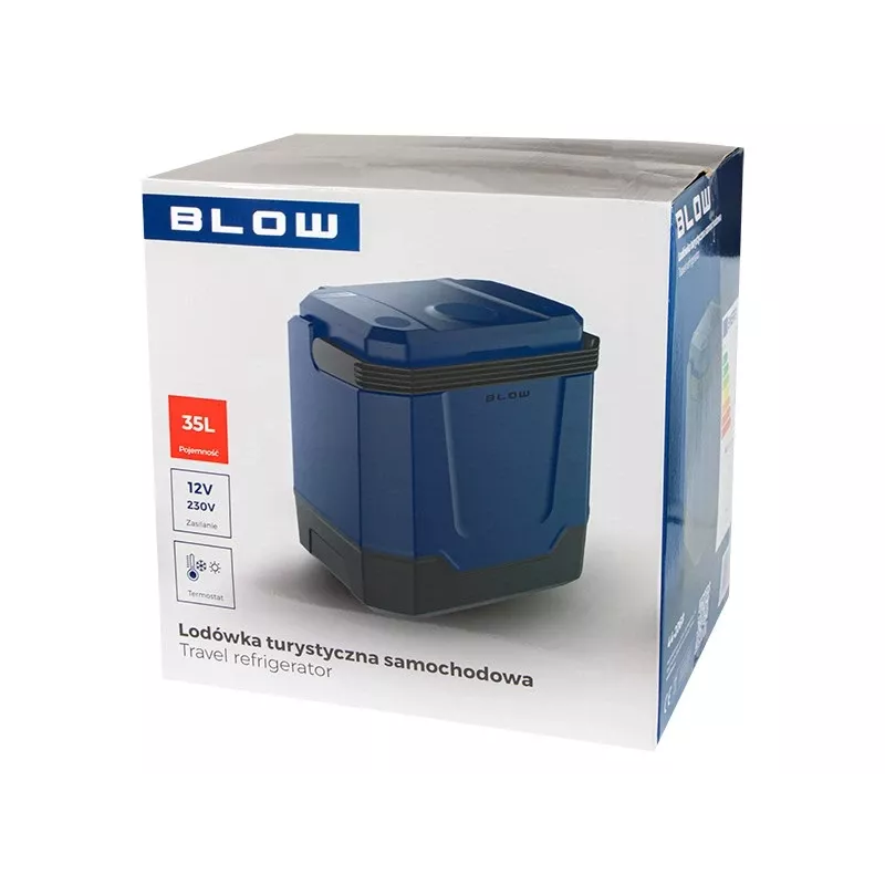 BLOW Tourist Car Fridge 35L - Thermoelektrischer tragbarer Kühler 12V/230V