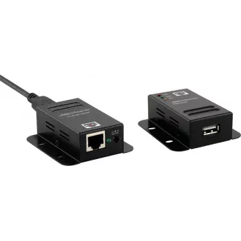 ROLINE USB 2.0 Extender bis zu 50 m, Schwarz