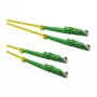 ROLINE Glasfaser-Patchkabel OS2 2m E-2000 LSH/APC Simplex LSZH Gelb