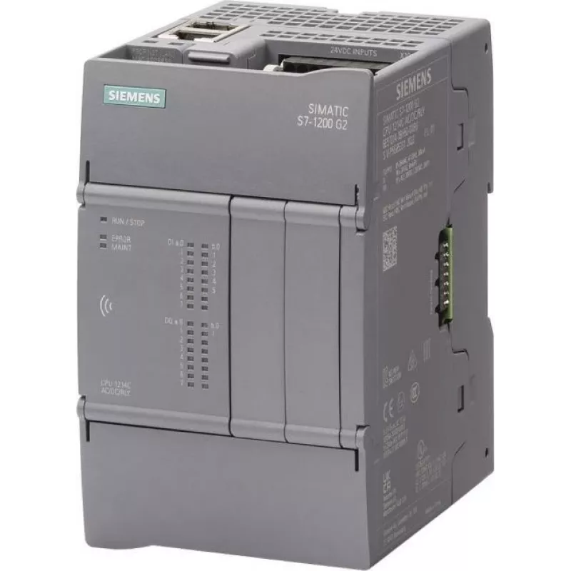 Siemens SIMATIC S7-1200 G2 CPU 1214C DC/DC/DC 14DI 10DO 2AI Compact CPU 6ES7214-1AH50-0XB0