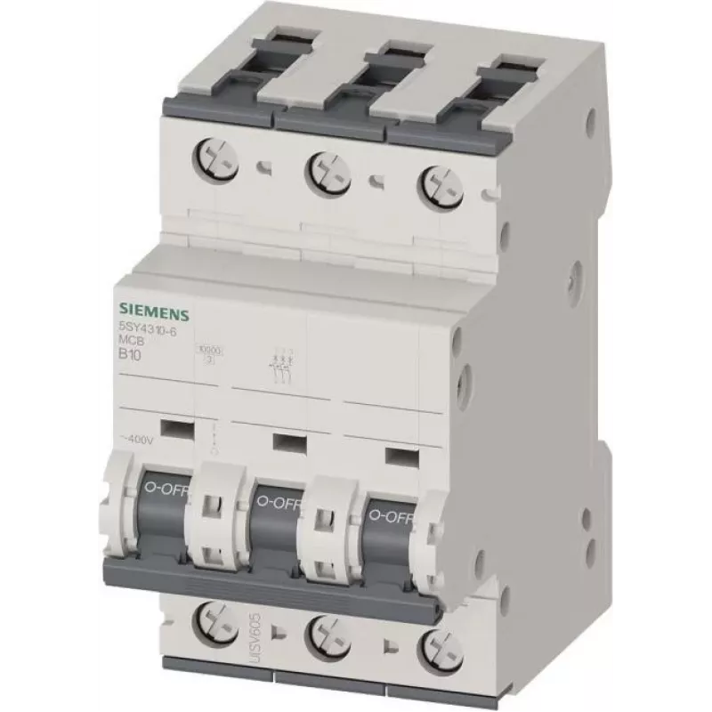SIEMENS 5SY4310-6 Leitungsschutzschalter 10 A 3-polig B