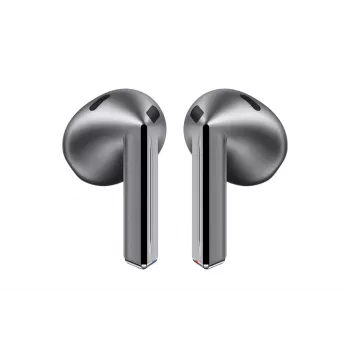 Samsung Galaxy Buds3 True Wireless Stereo (TWS) In-Ear Headset mit aktiver Geräuschunterdrückung, Bluetooth 5.4, IP57, Silber