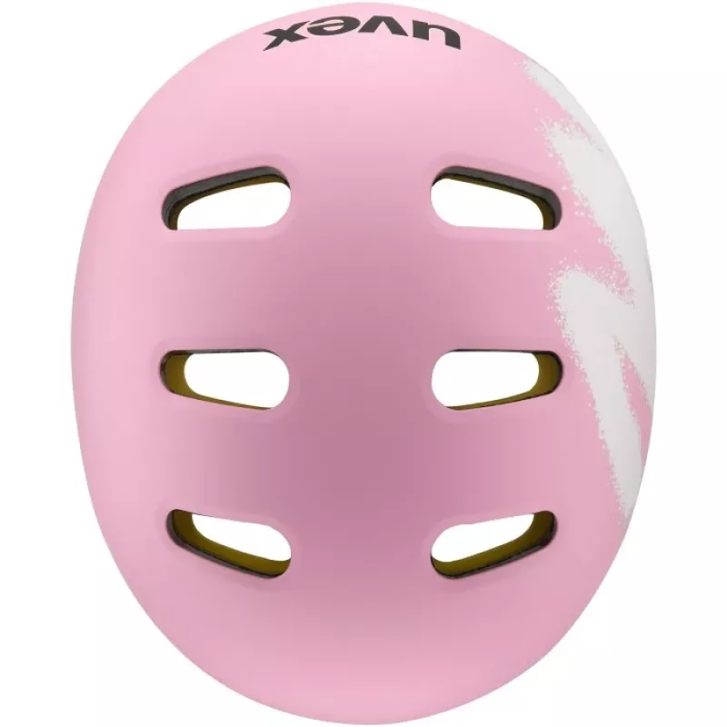 UVEX Kid 4 Style MIPS Kinderfahrradhelm - Spray Strawberry Matt (51-55 cm)