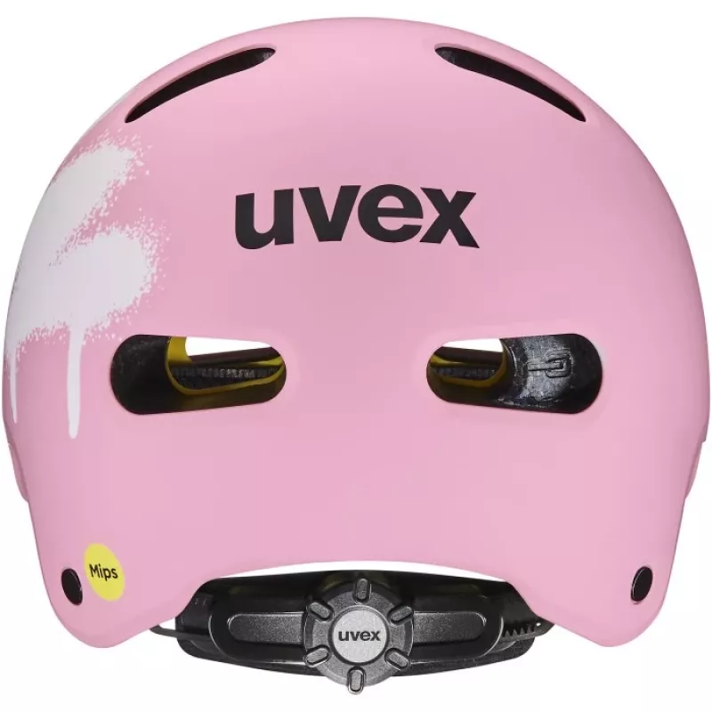 UVEX Kid 4 Style MIPS Kinderfahrradhelm - Spray Strawberry Matt (51-55 cm)