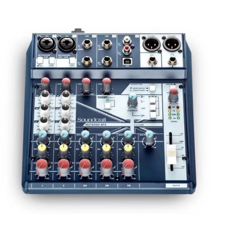 Soundcraft Notepad-8FX Analoges Mischpult mit Lexicon Effekten