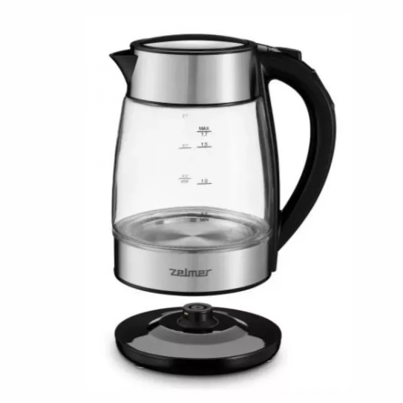 Zelmer ZCK8026 Wasserkocher 1,7 L 2200 W Schwarz, Transparent