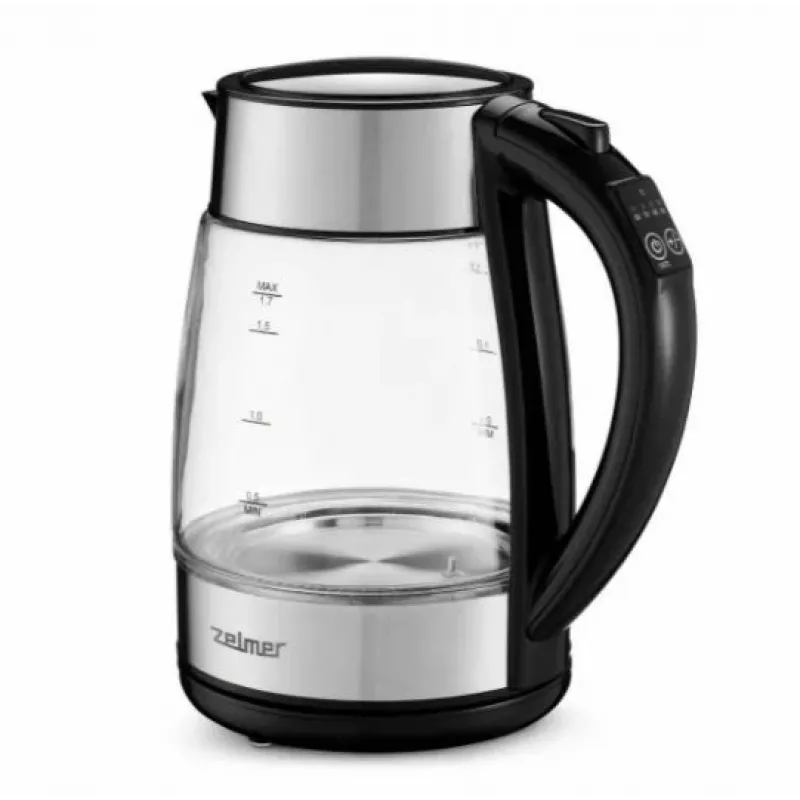 Zelmer ZCK8026 Wasserkocher 1,7 L 2200 W Schwarz, Transparent