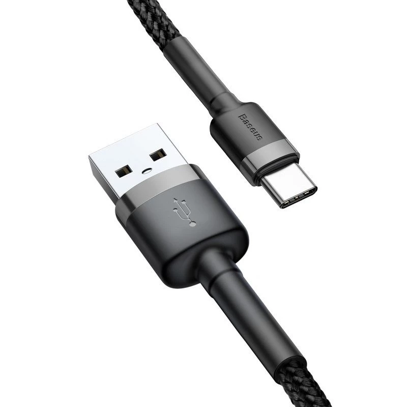 Baseus Cafule USB-A auf USB-C Kabel 0,5m Grau+Schwarz