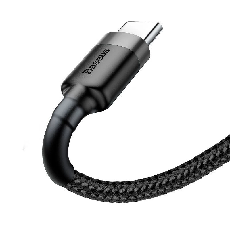 Baseus Cafule USB-A auf USB-C Kabel 0,5m Grau+Schwarz