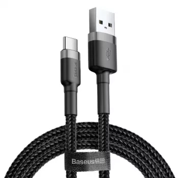 Baseus Cafule USB-A auf USB-C Kabel 0,5m Grau+Schwarz