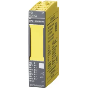 SIEMENS 6ES7136-6BA01-0CA0 SIMATIC DP Fail-Safe Digital Input Module für ET 200SP, 8 Eingänge, 24 V DC, SIL 3, PL E, HF