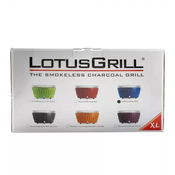 LotusGrill G435 U Blue tragbarer Holzkohlegrill