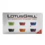 LotusGrill G435 U Blue tragbarer Holzkohlegrill