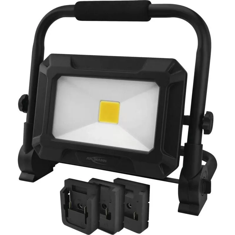 ANSMANN 1600-0713 LED-Arbeitsleuchte FL50W 18V Akku-Packs inkl. Adapterplatten