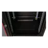 ROLINE 19-Zoll Netzwerkschrank Pro 22U, 600x600 mm (BxT), Glastür, Schwarz