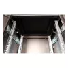 ROLINE 19-Zoll Netzwerkschrank Pro 22U, 600x600 mm (BxT), Glastür, Schwarz