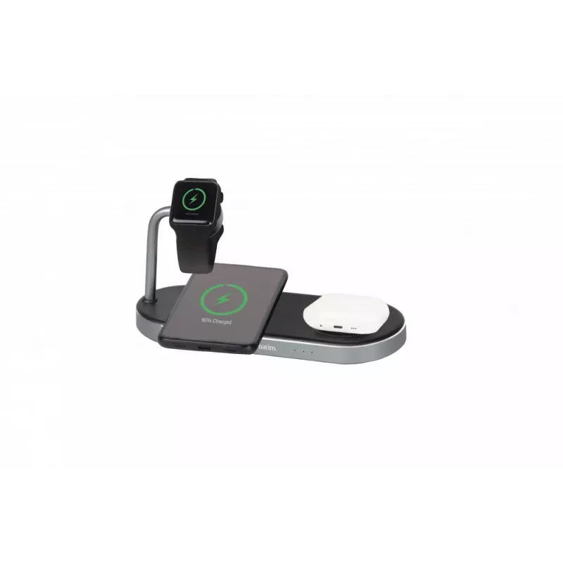 Verbatim 3-in-1 Wireless Charging Station mit AC-Netzteil - Schwarz
