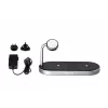 Verbatim 3-in-1 Wireless Charging Station mit AC-Netzteil - Schwarz