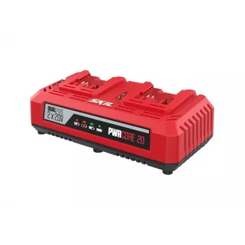 SKIL Dual Charger 2x20V Max (18V) - Dual-Port-Ladegerät für PWRCORE 20V Lithium-Ionen-Akkus