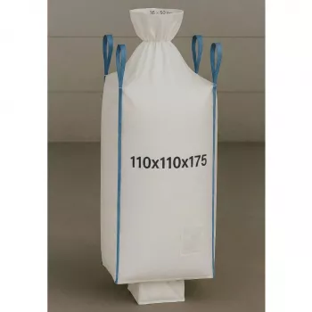EXTRALINK Big Bag U+2 110x110x175cm 1300kg mit Auslaufstutzen