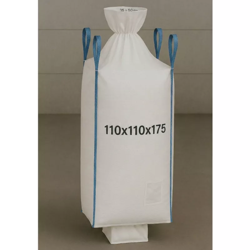 EXTRALINK Big Bag U+2 110x110x175cm 1300kg mit Auslaufstutzen