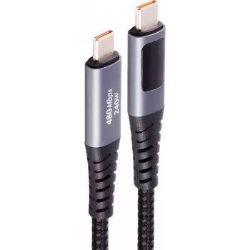 shiverpeaks USB-C Ladekabel 2.0 240W PD A/V/W Display 1,0m (BS14-59025)