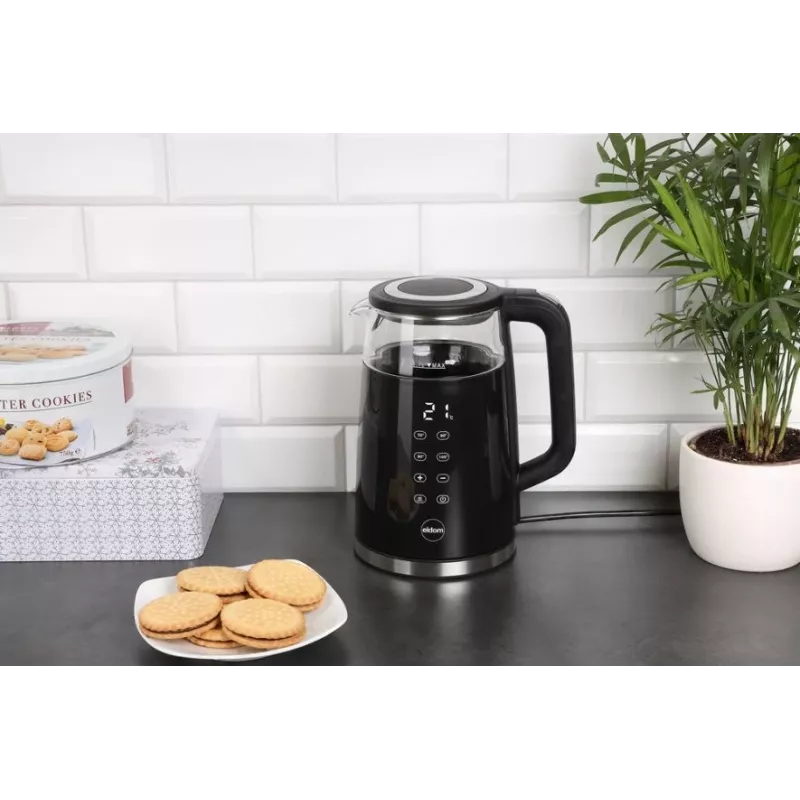 ELDOM C530 NEVO Wasserkocher 1,7 L 2200 W Schwarz, Transparent