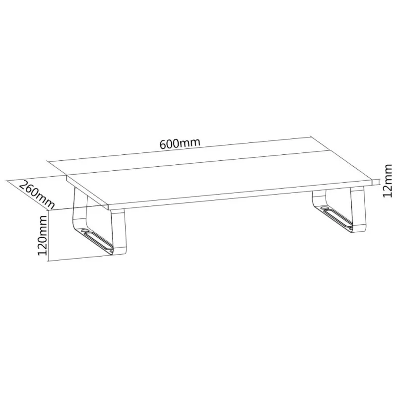 TECHLY ICA-MS 600TY Single Monitor Desk Mount - Schwarz, 17 inch-32 inch, VESA 75x75/100x100, 9 kg Kapazität