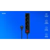 SAVIO LZ-14 4-fach Steckdosenleiste mit 2 USB-Anschlüssen, 1,5m Kabel, Weiß