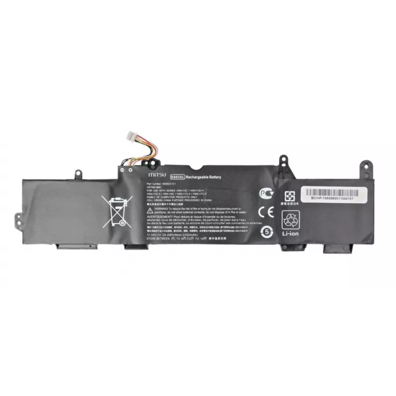 MITSU Akku für HP EliteBook 735 G5, 745 G5, 840 G5 - 2200 mAh, 11,55 V, Li-Polymer, 3 Zellen