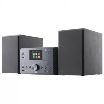 GoGEN MSC472BTDAB Micro Hi-Fi System mit Bluetooth, DAB+, CD-Player, 20 W RMS, Schwarz